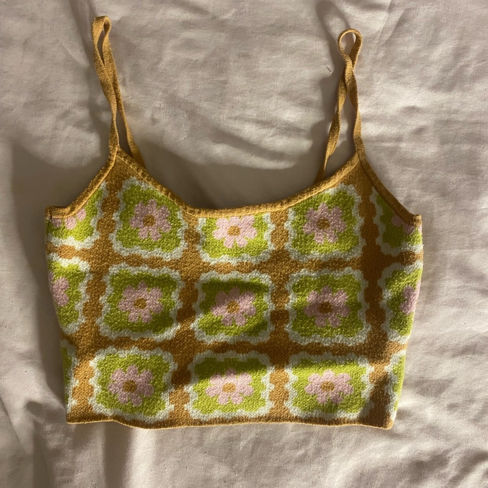 PacSun Multicolor Floral Knit Camisole